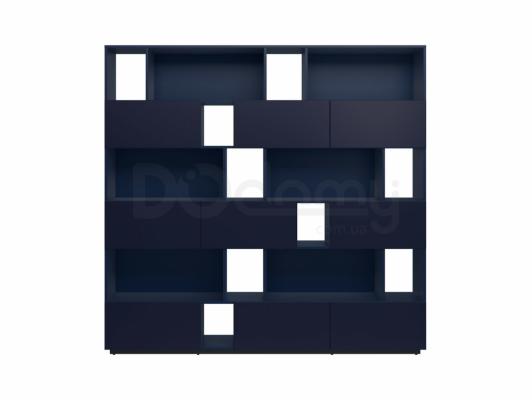 Книжный шкаф BRW MOKO REG3K6S/19/20 Темно синий, фото 1