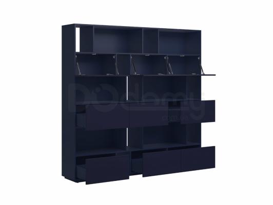 Книжный шкаф BRW MOKO REG3K6S/19/20 Темно синий, фото 2