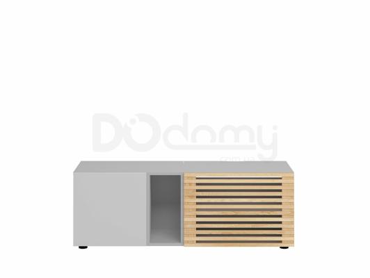 Тумба под телевизор BRW MOKO RTV1D1DSC/4/12 Серый/Дуб польский, фото 1
