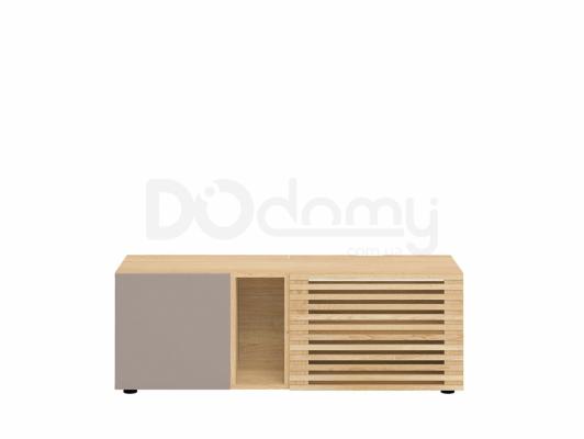 Тумба под телевизор BRW MOKO RTV1D1DSC/4/12 Серый конго/Дуб польский, фото 1