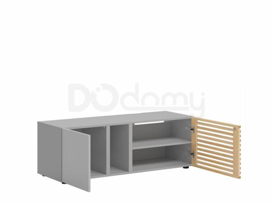 Тумба под телевизор BRW MOKO RTV1D1DSC/4/12 Серый/Дуб польский, фото 2