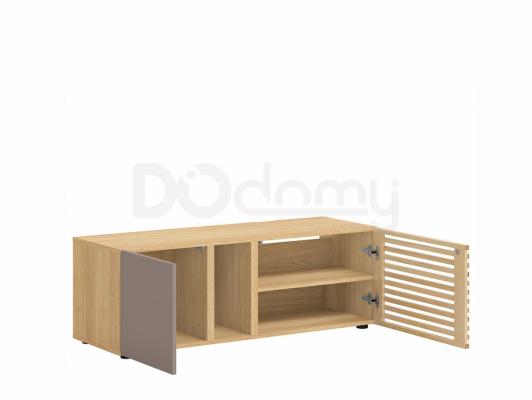 Тумба под телевизор BRW MOKO RTV1D1DSC/4/12 Серый конго/Дуб польский, фото 2