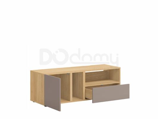 Тумба под телевизор BRW MOKO RTV1D1S/4/12 Серый конго/Дуб польский, фото 2