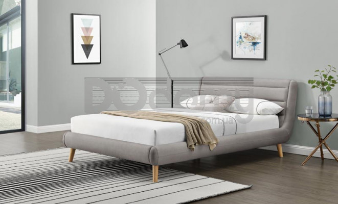 Ліжко HALMAR ELANDA 160 Світло-сірий, фото 1