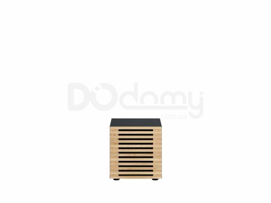 Тумба под телевизор BRW MOKO RTV1DSC/4/4 Черный/Дуб польский, фото 1