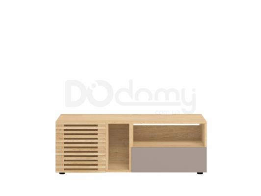 Тумба под телевизор BRW MOKO RTV1DSC1S/4/12 Серый конго/Дуб польский, фото 1