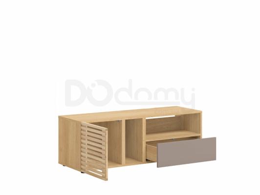 Тумба под телевизор BRW MOKO RTV1DSC1S/4/12 Серый конго/Дуб польский, фото 2