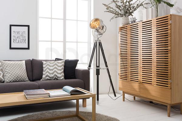 Тумба під телевізор BRW MOKO RTV2DSC2S/14/12 чорний/дуб польский, фото 2