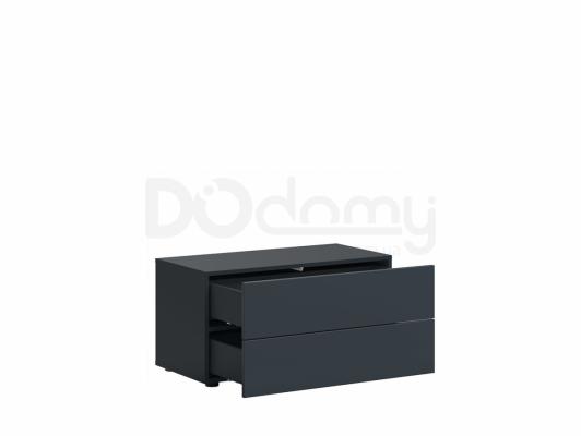 Тумба под телевизор BRW MOKO RTV2DSC2S/14/12 Черный, фото 2