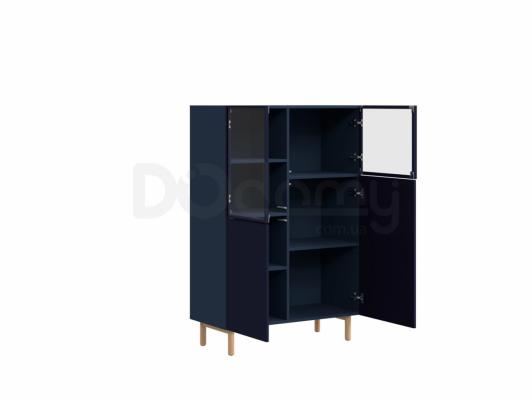 Шкаф витрина BRW MOKO SFK2D2W/14/9 Темно синий, фото 2