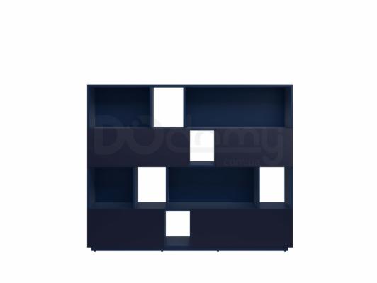 Книжкова шафа BRW MOKO SFK2K2S/13/16 Темно синій, фото 1