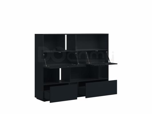 Книжкова шафа BRW MOKO SFK2K2S/13/16 чорний, фото 2