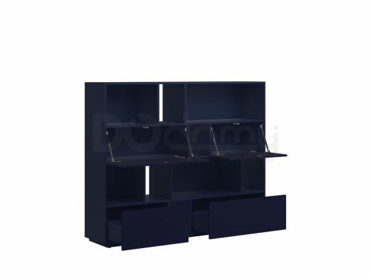 Книжкова шафа BRW MOKO SFK2K2S/13/16 Темно синій, фото 2