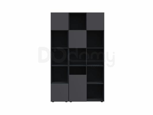 Книжный шкаф BRW MITODA_1-AN/RAL7016 Черный, фото 1