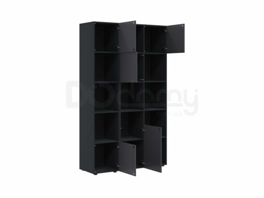 Книжный шкаф BRW MITODA_1-AN/RAL7016 Черный, фото 2