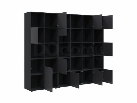 Книжкова шафа BRW MITODA_3-AN/RAL7016 чорний, фото 2