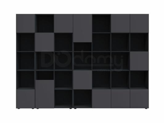 Книжный шкаф BRW MITODA_4-AN/RAL7016 Черный, фото 1
