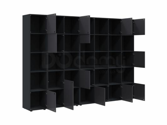 Книжный шкаф BRW MITODA_4-AN/RAL7016 Черный, фото 2