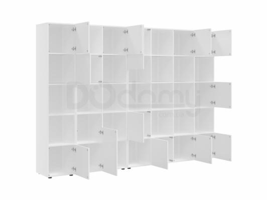 Книжный шкаф BRW MITODA_4-BIM/RAL9016 Белый, фото 2