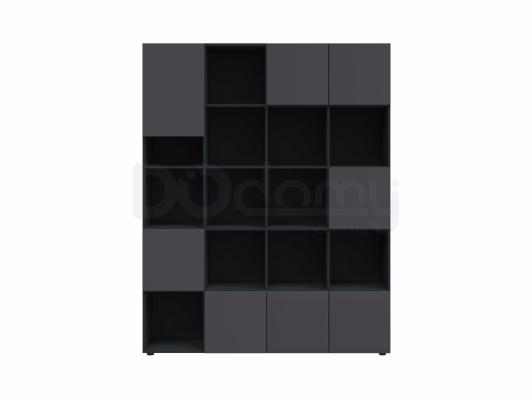 Книжкова шафа BRW MITODA REG8D/20/16-AN/RAL7016 чорний, фото 1