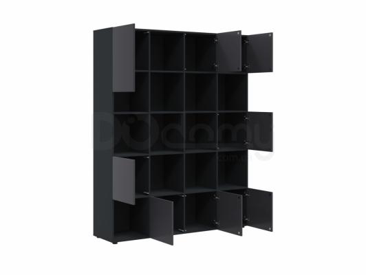 Книжкова шафа BRW MITODA REG8D/20/16-AN/RAL7016 чорний, фото 2