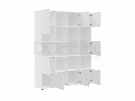 Книжный шкаф BRW MITODA REG8D/20/16-BIM/RAL9016 Белый, фото 2