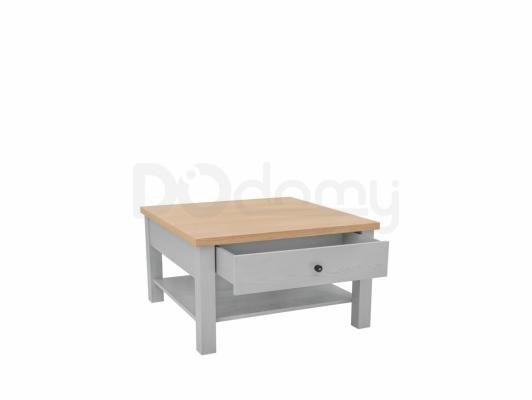 Журнальний столик BRW AMSTERDAM LAW1S/4/8 Сібіу сірий/дуб натуральний, фото 2