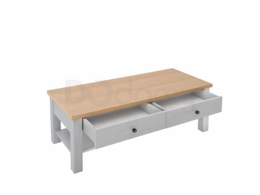 Журнальний столик BRW AMSTERDAM LAW2S/4/12 Сібіу сірий/дуб натуральний, фото 2