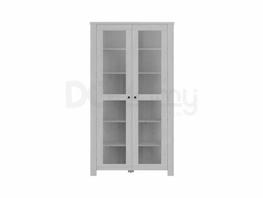 Книжный шкаф BRW AMSTERDAM REG2W/20/11 Сибиу серый, фото 1