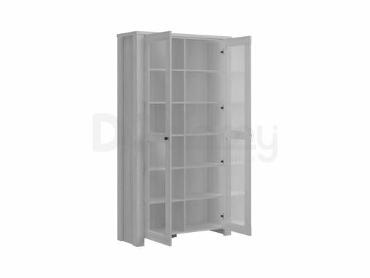 Книжный шкаф BRW AMSTERDAM REG2W/20/11 Сибиу серый, фото 2