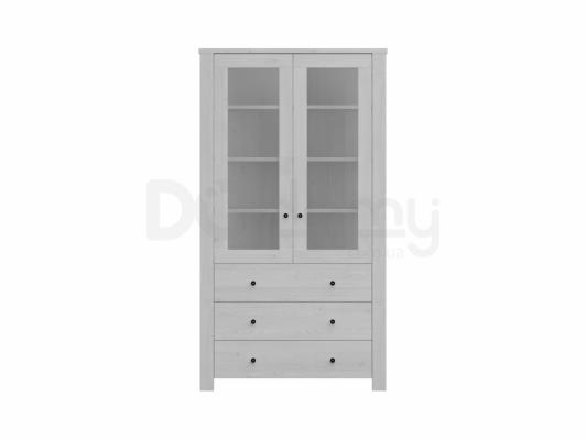 Книжкова шафа BRW AMSTERDAM REG2W3S/20/11 Сібіу сірий, фото 1