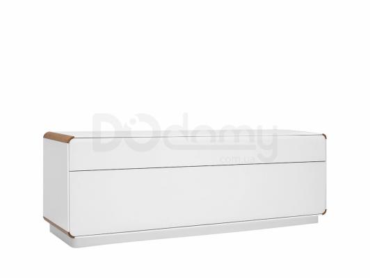 Тумба під телевізор BRW ELIS RTV1S1K_COKOL білий, фото 2