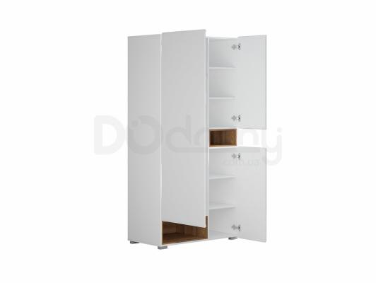 Шафа BRW POSSI AIR SZF3D/20/10_L білий/Сібіу золотий, фото 2