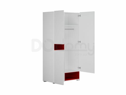 Шафа BRW POSSI AIR SZF3D/20/10_P білий/Червоний, фото 2
