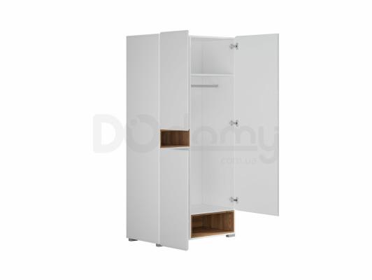 Шафа BRW POSSI AIR SZF3D/20/10_P білий/Сібіу золотий, фото 2