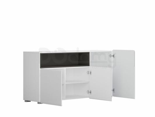 Комод BRW POSSI AIR SFW3D/8/15 білий/Вольфрам, фото 2