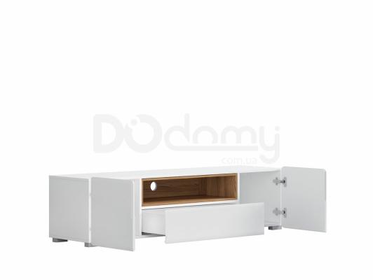 Тумба под телевизор BRW POSSI AIR RTV2D1S/4/16 Белый/Сиьиу золотой, фото 2