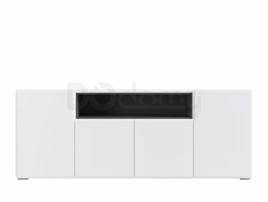 Комод BRW POSSI AIR SFW4D/8/20 білий/Волфрам, фото 1