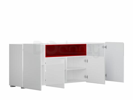 Комод BRW POSSI AIR SFW4D/8/20 Белый/Красный, фото 2