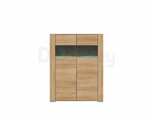 Шкаф витрина BRW DINARO II REG2W/13/10_B Дуб ривьера, фото 1