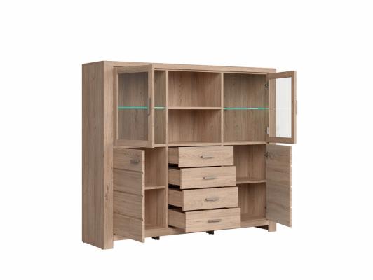 Шкаф витрина BRW LUTTICH KOM2W2D4S/15/17, фото 2