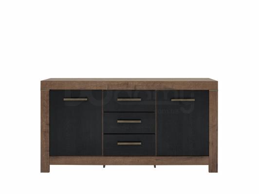 Комод BRW BALIN KOM2D3S дубовий монастирь/дуб чорний, фото 1