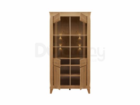 Шкаф витрина BRW BERGEN REG2W2D, фото 2