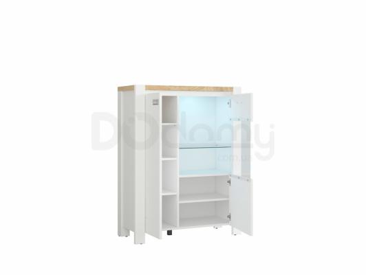 Шкаф витрина BRW DREVISO REG1D1W/95/123, фото 2