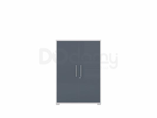 Шафка BRW OFFICE LUX REG2D/114 Сірий/графіт, фото 1