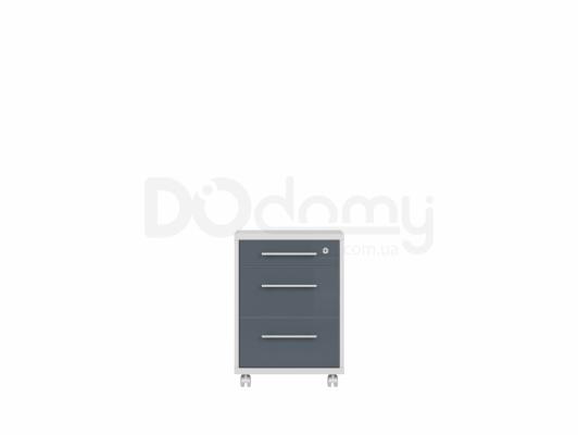 Комод BRW OFFICE LUX KON3S Серый/Графит, фото 1