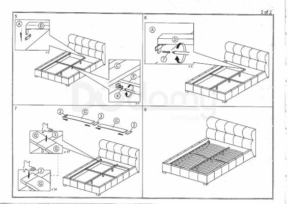 Ліжко SIGNAL Bolonia 160X200, фото 3