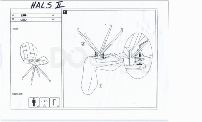 Стул Signal Hals II розовый, фото 2