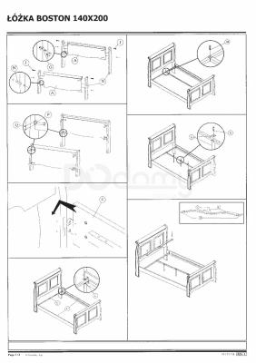 Кровать Signal Boston 160 дуб, фото 2