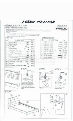Ліжко SIGNAL Melissa 160, фото 2